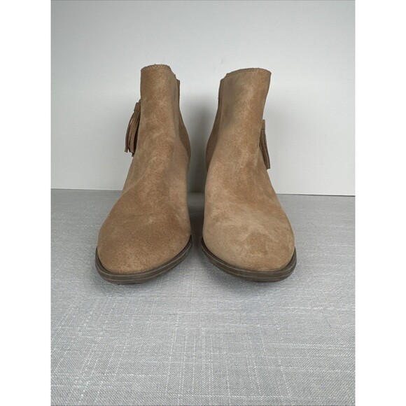 Vionic Ankle Zip Boots Tassel Women’s 9 Madeline Wheat Suede Weather Resist - Picture 3 of 15